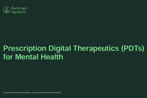 Application of Prescription Digital Therapies in Mental Health